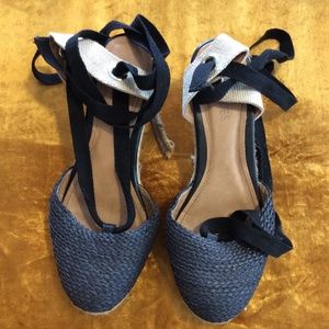 black espadrille sandals